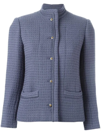 Pre-owned Chanel Vintage Bouclé Fitted Jacket - Purple
