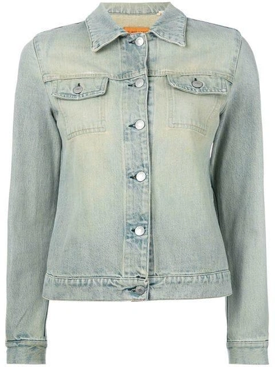 Pre-owned Helmut Lang Stoned Wash Denim Jacket In Blue