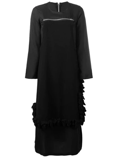 Pre-owned Comme Des Garçons Apron Front Dress In Black