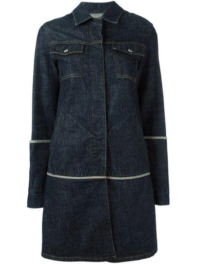 Pre-owned Helmut Lang 1997 Denim Coat In Blue