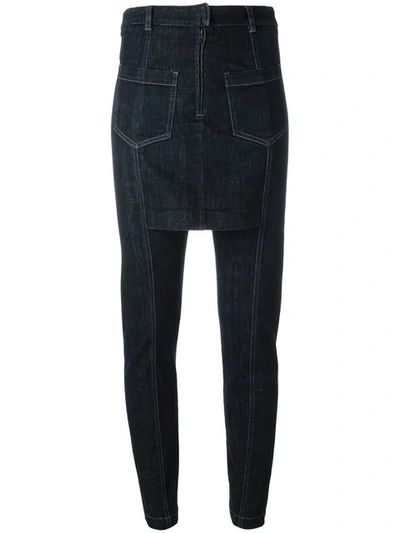 Pre-owned Maison Martin Margiela Vintage Slim Fit Skirt Jeans In Blue