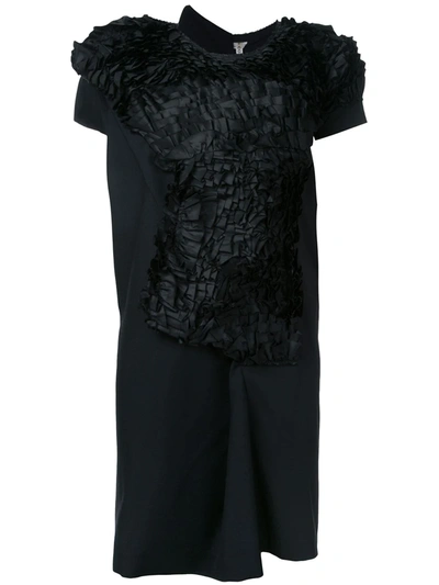 Pre-owned Comme Des Garçons Abstract Ruffle Dress In Black