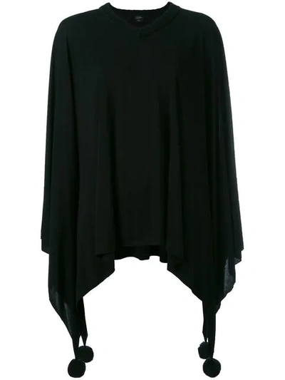 Pre-owned Jean Paul Gaultier Vintage Poncho Sweater In Black