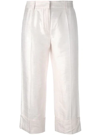 Pre-owned Dolce & Gabbana Cropped Trousers In Neutrals