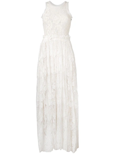 lace sleeve white mini dress A.L.C. Women's Eden Lace Mini Dress in Ecru, Size 00 main image 1