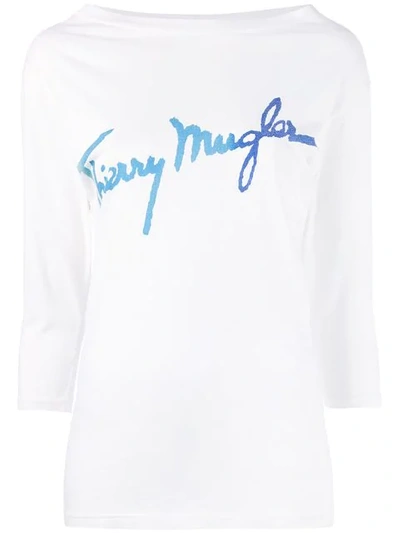 Mugler Thierry  Vintage Logo T-shirt - White