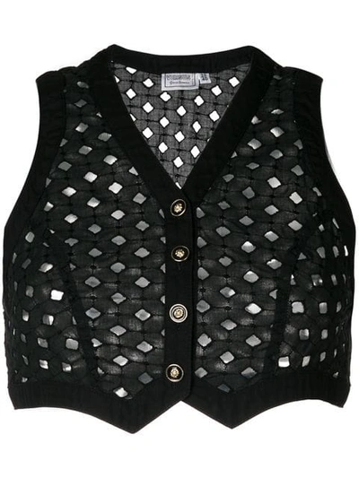 Versace Punk Cutout Waistcoat - Farfetch In Black