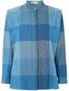 Issey Miyake Vintage Check Pattern Shirt - Blue