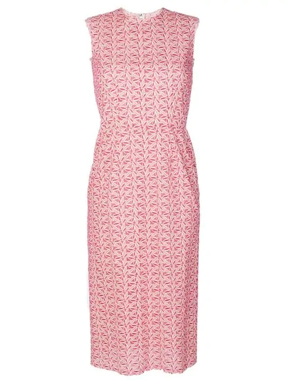 Pre-owned Comme Des Garçons Lace Sleeveless Dress In Pink