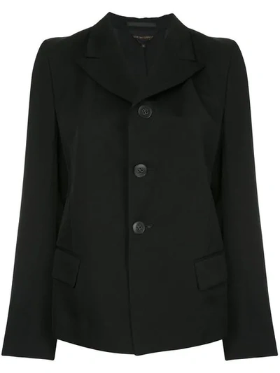 Pre-owned Comme Des Garçons Back Slit Blazer In Black