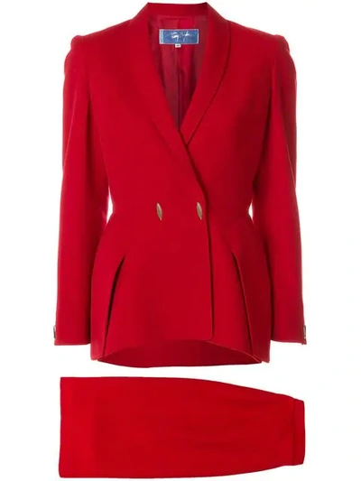 Mugler Thierry   Skirt Suit - Red