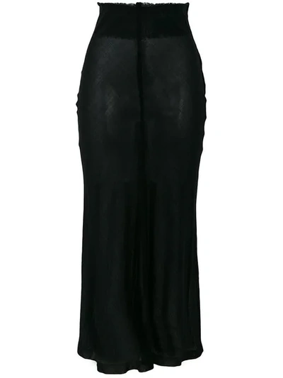 Pre-owned Comme Des Garçons Hochsitzender Rock In Black