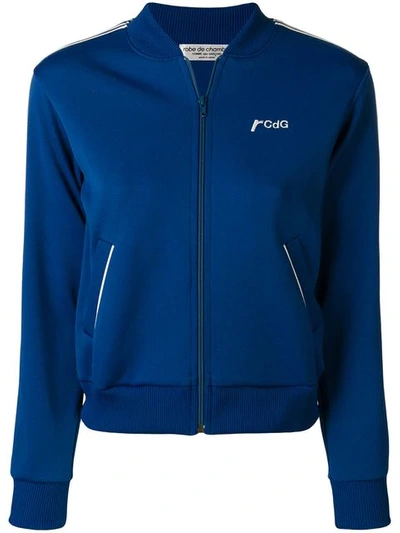 Pre-owned Comme Des Garçons 2002 Sporty Zip-up Jacket In Blue