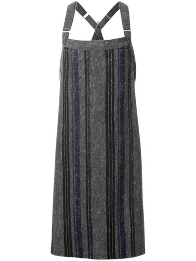 Pre-owned Y's By Yohji Yamamoto Vintage Strapped Long Dress In Grey