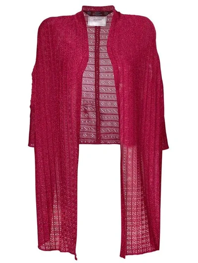 Pre-owned John Galliano Lured Knitted Cardigan In Pink