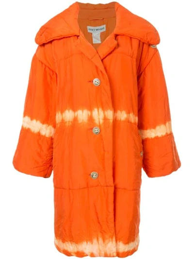 Pre-owned Issey Miyake Puffer Coat In Orange