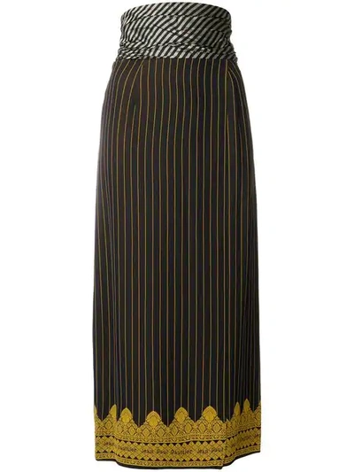Pre-owned Jean Paul Gaultier Vintage Rock Mit Nadelstreifen In Blue