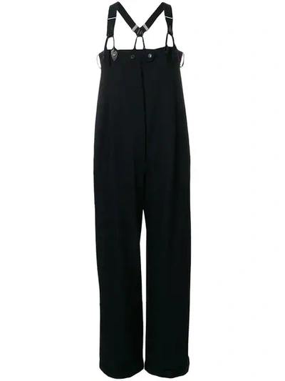 Jean Paul Gaultier Vintage High Waist Suspenders Tailored Trousers - Black