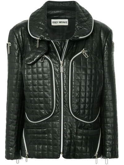 Pre-owned Issey Miyake Functional Zipped Jacket In Black