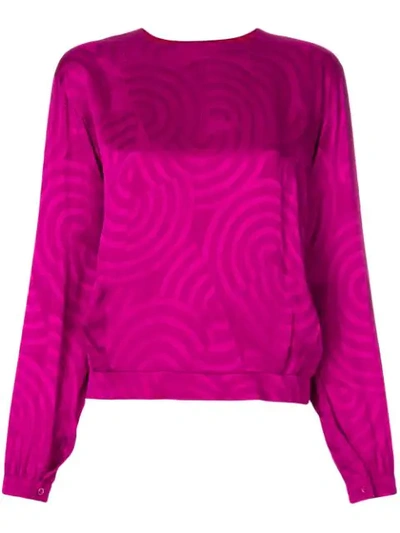Pre-owned Dior  Patterned Blouse In Pink