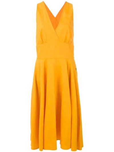 Pre-owned Saint Laurent Mid-length Dress In Orange