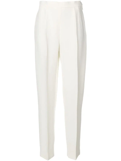 Pre-owned Moschino Vintage High Waist Tailored Trousers In Neutrals