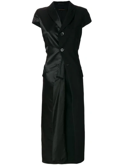 Pre-owned Comme Des Garçons Short Sleeve Coat In Black