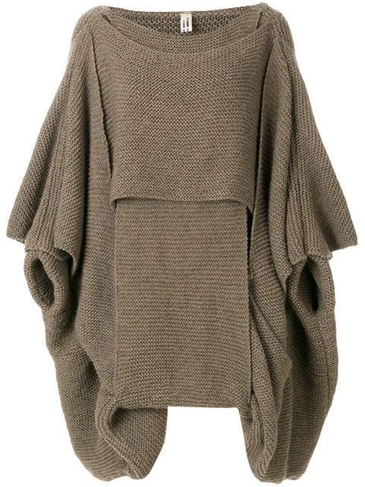 Pre-owned Comme Des Garçons Knitted Jumper In Brown