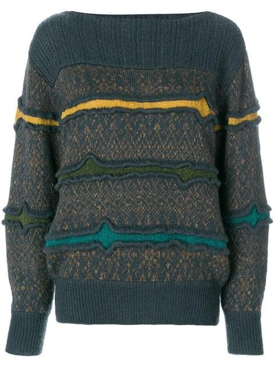 Pre-owned Issey Miyake Knitted Sweater In Multicolour