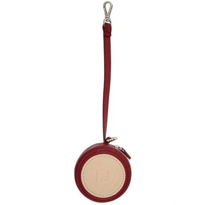 Fendi Red Market Bag Charm Keychain In F1530 Red