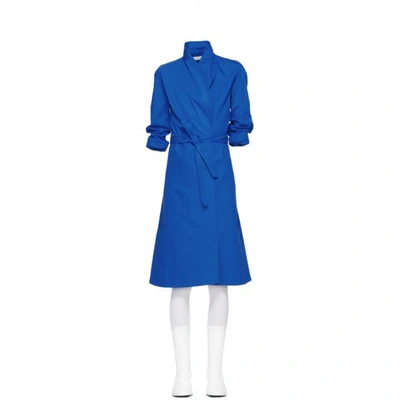 A_plan_application A-plan-application Blue Directoire Wrap Dress