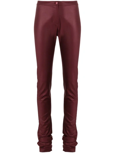 Pre-owned Romeo Gigli Vintage Super Skinny Trousers In Red