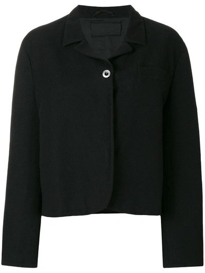 Pre-owned Prada 1990s Boxy Shirt Jacket In Black