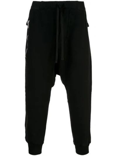 Ben Taverniti Unravel Project Unravel Black Terry Brushed Dropped Lounge Trousers