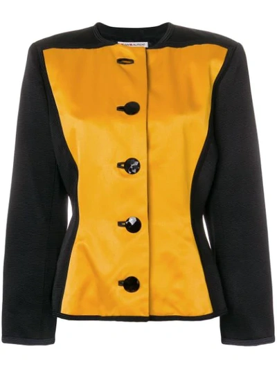 Pre-owned Saint Laurent Boxy Buttoned Jacket In Yellow