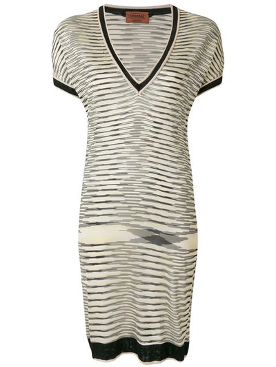 Missoni Vintage Striped Fitted Dress - Multicolour