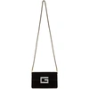 Gucci Black Shoulder Bag With Square G In 8005 Nero