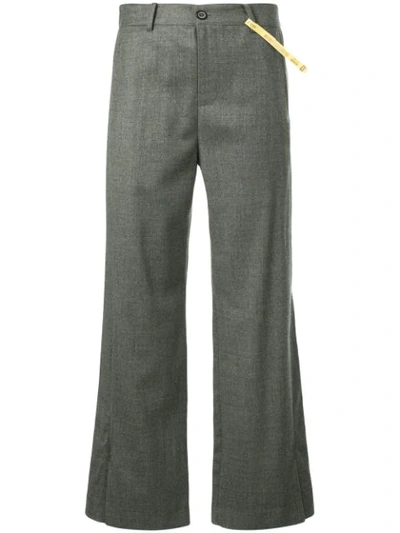 Ader Error Cropped-length Trousers In Grey
