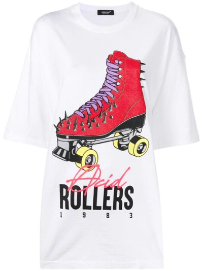 Undercover White 'acid Rollers' T-shirt