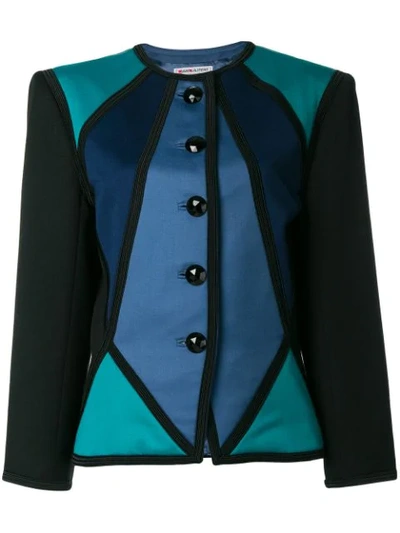 Pre-owned Saint Laurent Color Block Jacket In Multicolour