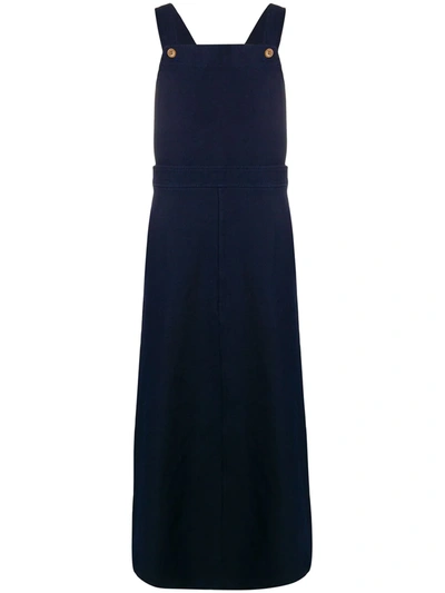 Pre-owned Comme Des Garçons Shoulder Strap Dress In Blue