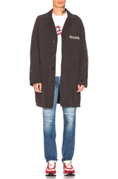 Visvim Peerless Shop Coat In Black.