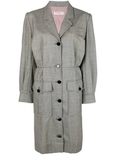 Pre-owned Saint Laurent Blazer Dress In Grey