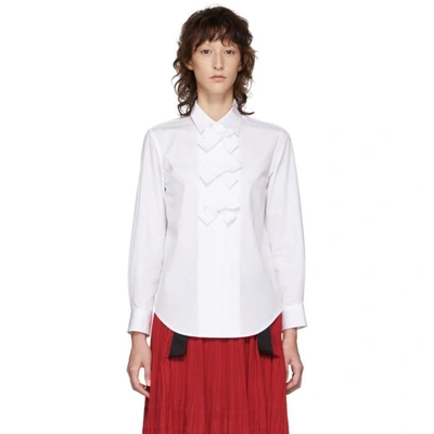 Tricot Comme Des Garcons White Bows Shirt In 2 White | ModeSens