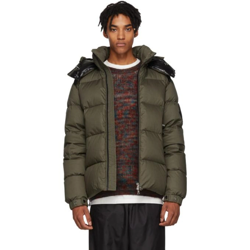Moncler Genius 2 Moncler 1952 Green Bernier Down Jacket In 28-827