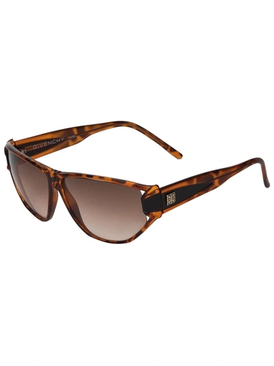 Pre-owned Givenchy 1970s D-frame Sunglasses In Brown