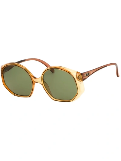 Pre-owned Dior  Oval Sunglasses In Brown