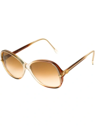 Pre-owned Balenciaga Butterfly Frame Sunglasses In Brown