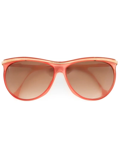 Pre-owned Versace Butterfly Frame Sunglasses In Red