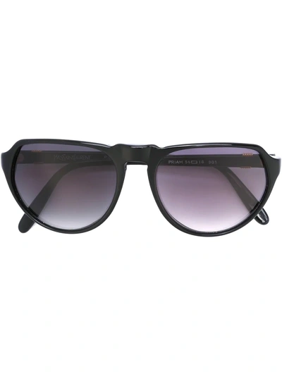 Saint Laurent Aviator Sunglasses In Black